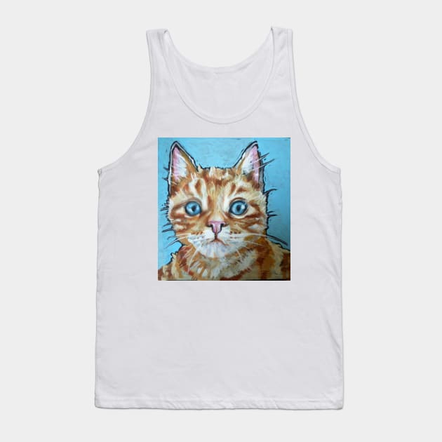 Woody the cat Tank Top by kathyarchbold